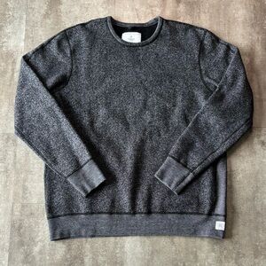 Reigning Champ Heather Crewneck Sweater Mens XL Fleece Interior